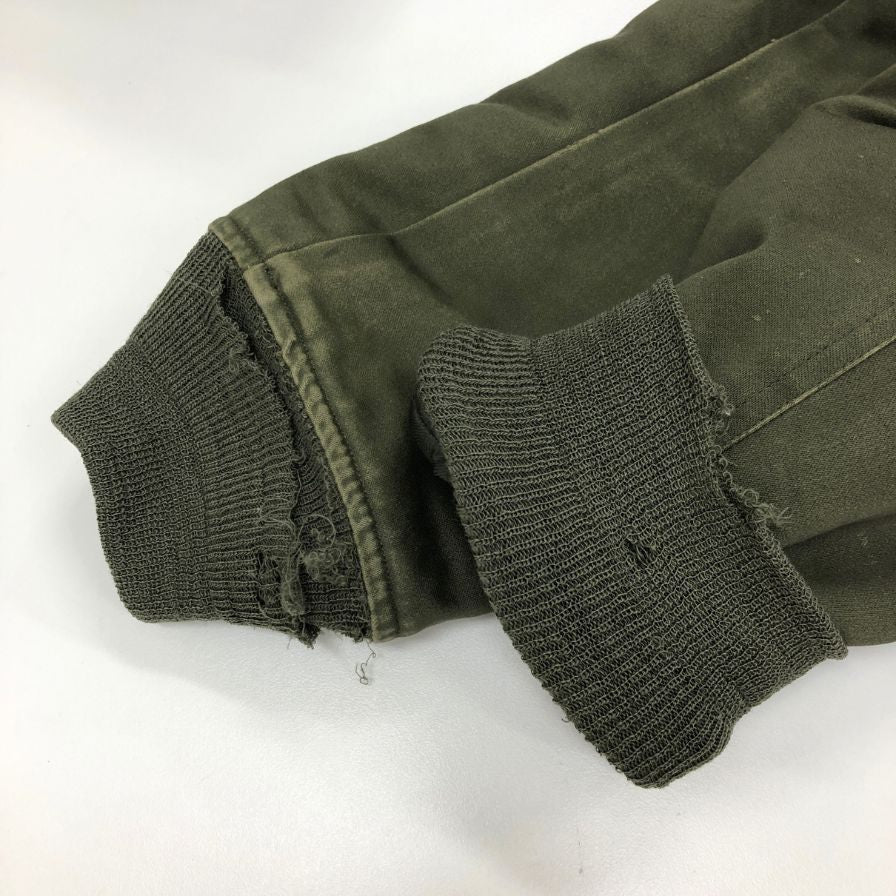 中古◆モニタリー アウター ミリタリージャケット B-15 キャンバス 止水ジップ メンズ サイズ42 カーキ系 monitaly 【AFA13】