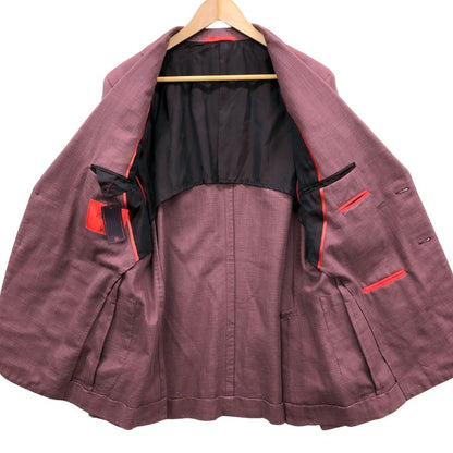 新品同様◆イザイア 2B テーラードジャケット コルティナ メンズ サイズ50 ボルドー ISAIA 【AFB20】