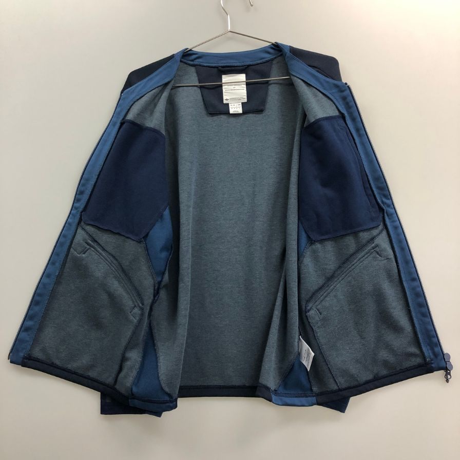 中古◆アディダス×ホワイトマウンテニアリング トラックトップカーディガン ネイビー メンズ サイズL AO0846 adidas×WHITE MOUNTAINEERING 【AFB37】