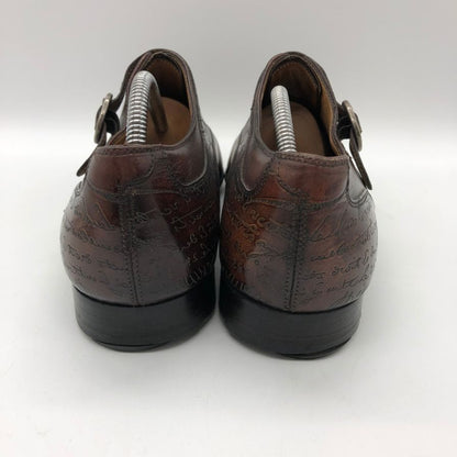 ベルルッティ シングルモンクストラップ カーフ カリグラフィ メンズ サイズ7 ブラウン Berluti 約26.0cm【PTM】