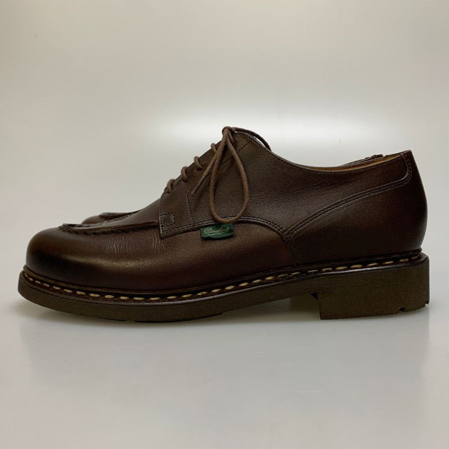 パラブーツ シャンボード カフェ リスレザー サイズUK7.5 メンズ ブラウン Paraboot CHAMBORD ビジネスシューズ 約26.0cm【LA】【中古】