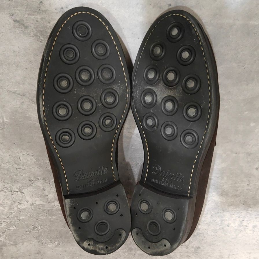 ジャランスリワヤ ローファー 98998 Uチップ スエード ブラウン  サイズUK6.5 メンズ Jalan Sriwijaya ローファー 約25.5cm【LA】【中古】