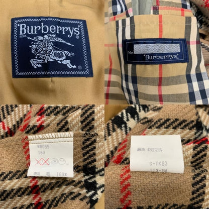 バーバリー バルカラーコート 旧タグ ライナー付き カーキ メンズ サイズ160 Burberry【LA】