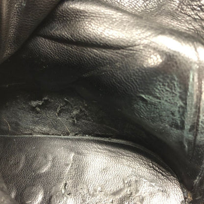 サルヴァトーレ フェラガモ レザーローファー ガンチーニ ブラック シルバー金具 サイズ5.5 レディース Salvatore Ferragamo 約24.5cm【AFC30】