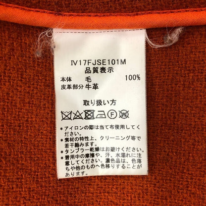 インバーティア ジョシュアエリス社製ウール ダッフルコート イングランド製 メンズ サイズ36 オレンジ INVERTERE Joshua Ellis【LA】