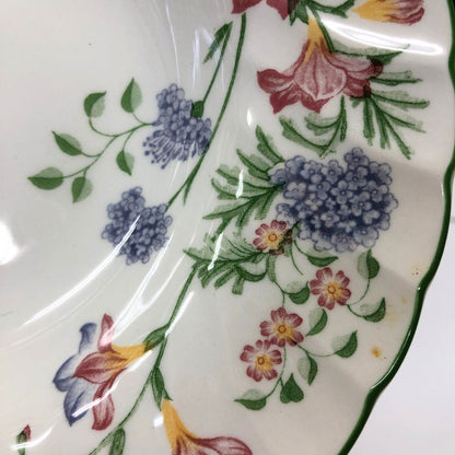 チャーチル 皿 8枚セット 花柄 ホワイト  Churchill【AFI28】【中古】