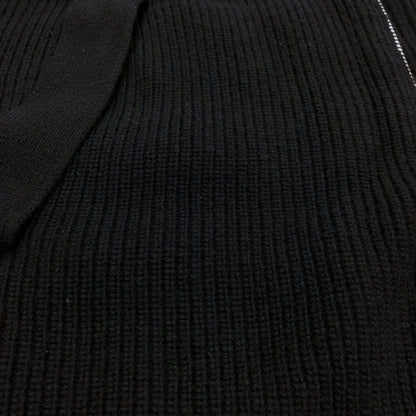 極美品◆ジバンシー ニット フード コート ダブルジップ レディース カシミア混 サイズXS ブラック 15A 0870 515 GIVENCHY 【AFB17】