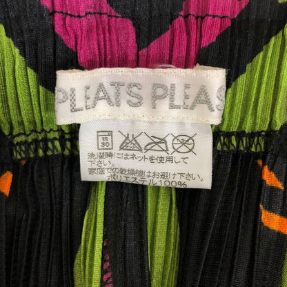 プリーツプリーズ イッセイミヤケ スカート 総柄 レディース サイズ2 PP33-JG822 ISSEY MIYAKE PLEATS PLEASE【AFB2】