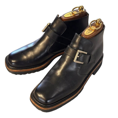 エドワードグリーン オウンドル シングルモンク ブラウン 808ラストサイズUK9.5E EDWARD GREEN ビジネスシューズ 約28.0cm【LA】【中古】