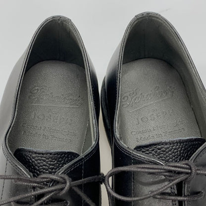 パラブーツ ジョセフ別注 ストレートチップ グレインレザーリスレザーコンビ ブラック サイズUK7 PARABOOT JOSEPH ビジネスシューズ 約25.5cm【LA】【中古】