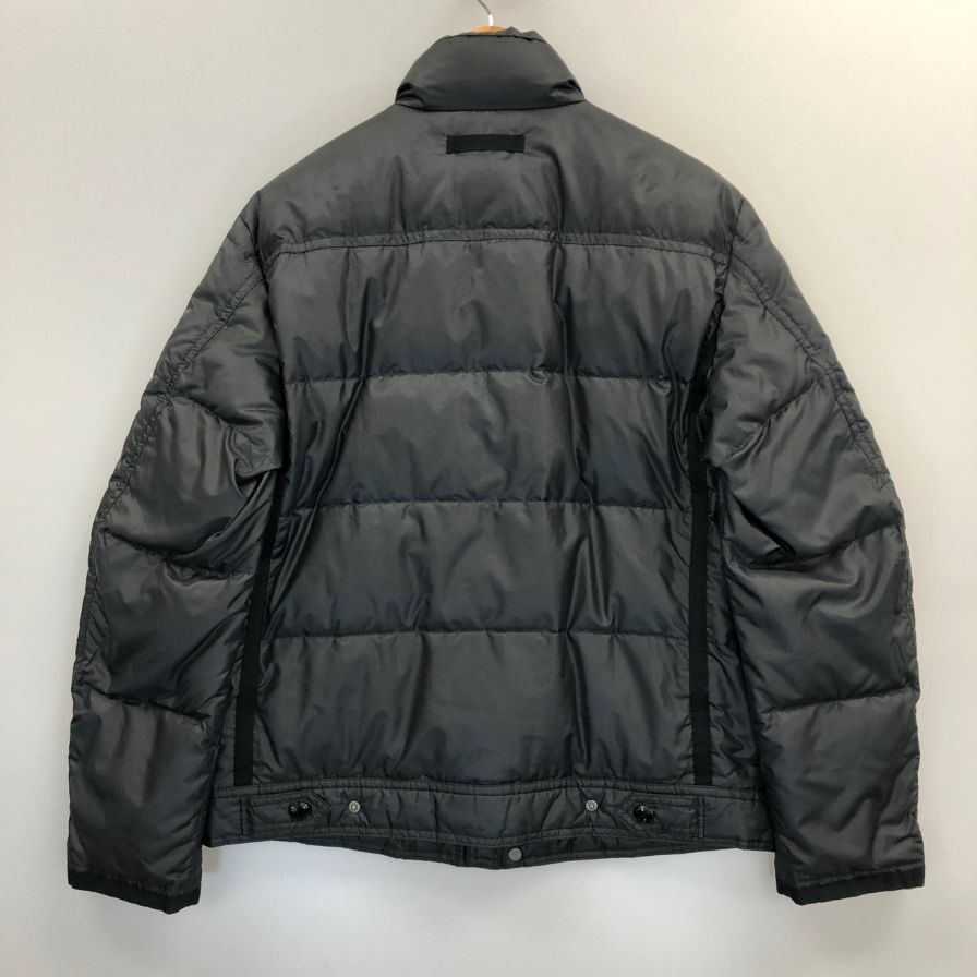 中古◆バーバリー ロンドン ダウンブルゾン 4ポケット 裏地ノバチェック 三陽商会 01496-06 メンズ サイズLL ブラック BURBERRY LONDON 【AFB14】