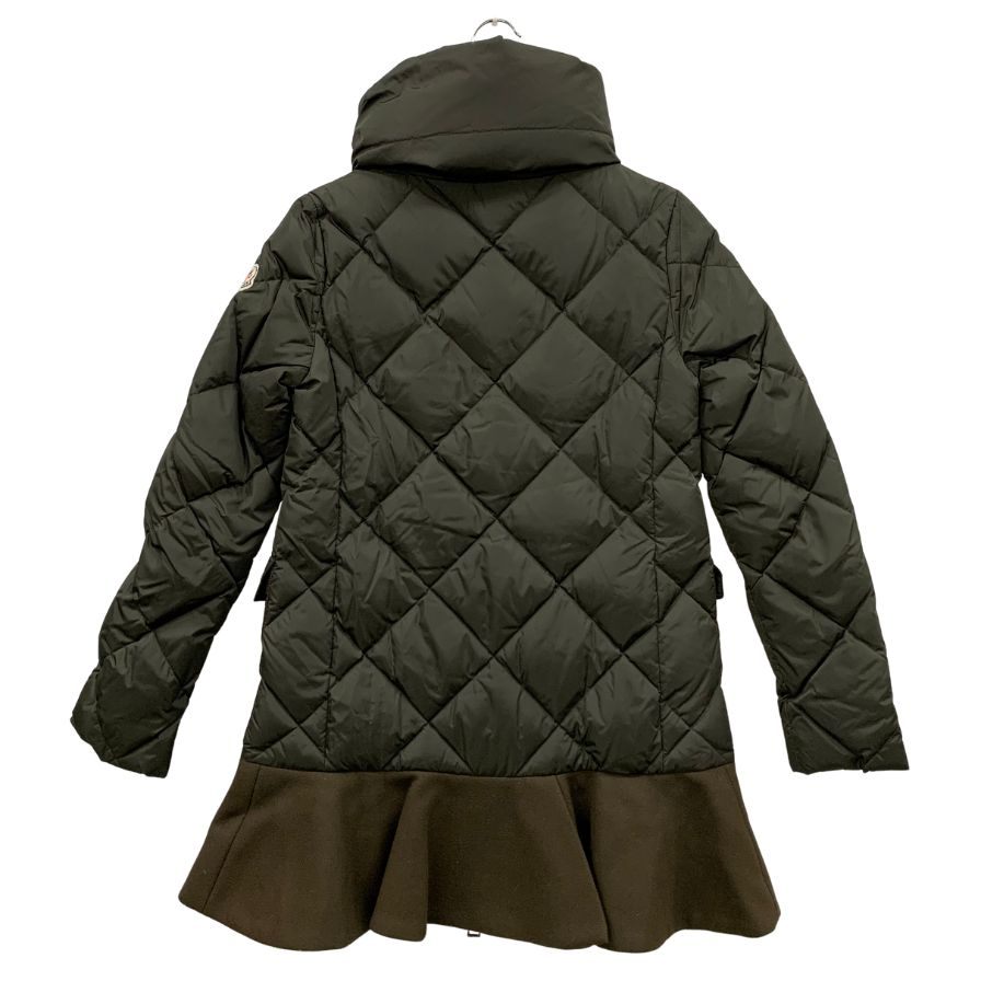 美品◆モンクレール ダウンコート ヴォロージュ 15AW サイズ00 カーキ系 レディース MONCLER VAULOGE 【AFA6】