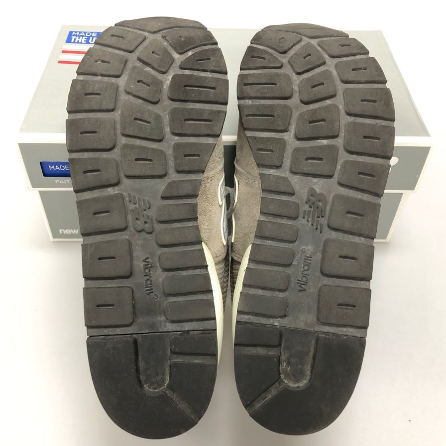 ニューバランス スニーカー M995GR USA製 スウェード メッシュ メンズ サイズ25.5cm グレー  new balance 約25.5cm【AFD15】