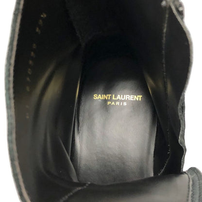 サンローラン パリ シップアップブーツ 670339 スエード サイズ39.5 メンズ ブラック SAINT LAURENT PARIS 約24.5cm【AFD15】