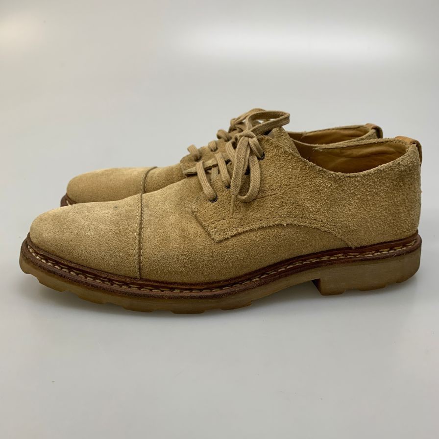 パラブーツ レザーシューズ ストレートチップ スエード ベージュ メンズ 5.5 Paraboot ビジネスシューズ 約24.0cm【LA】【中古】