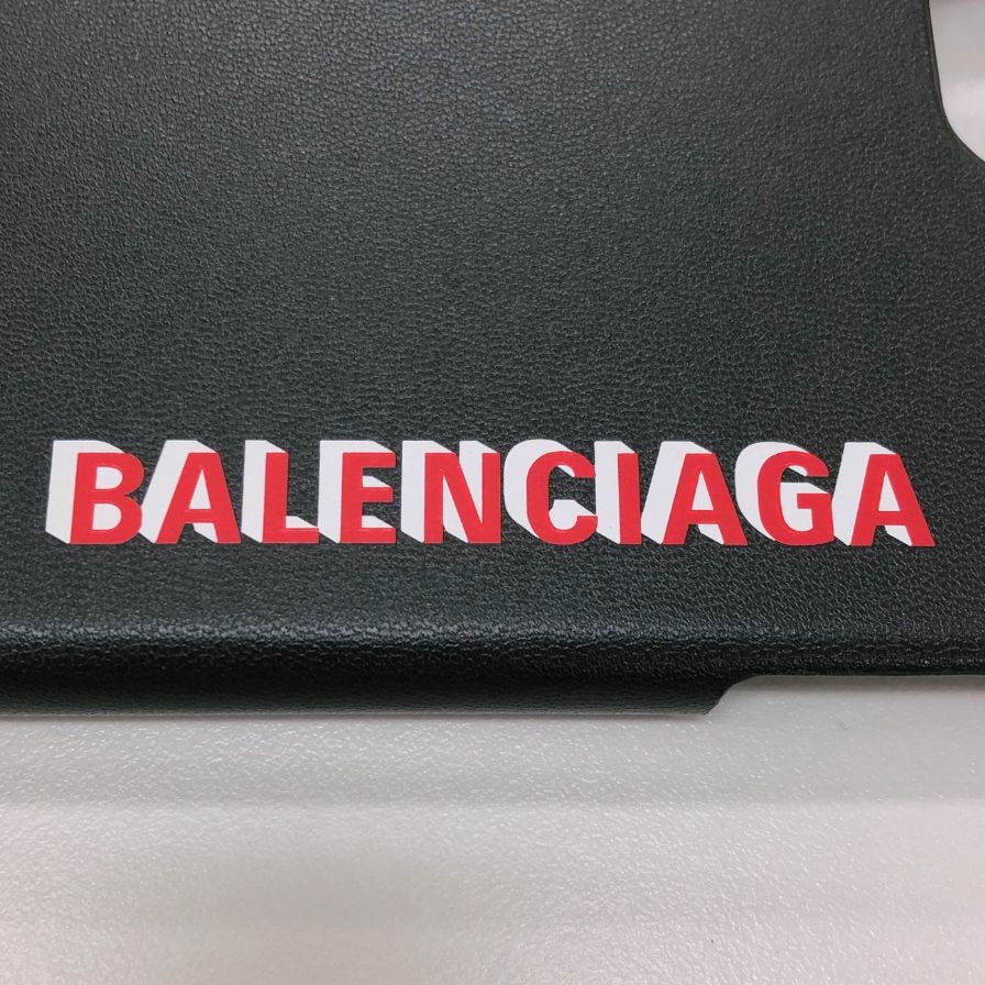 バレンシアガ スマホケース グレー iPhone11用 ユニセックス BALENCIAGA【AFI18-2】【中古】