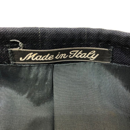中古■ジョルジオアルマーニ ウール ストライプ ダブルジャケット メンズ サイズ48 ネイビー Giorgio Armani 【AFB46】
