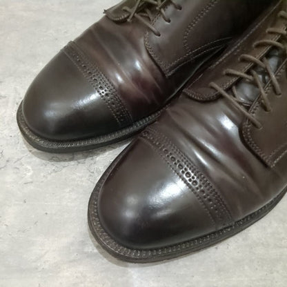 オールデン 43518 パンチドキャップトゥ コードバン ダークバーガンディ メンズ サイズUS8D ALDEN ビジネスシューズ 約26.0cm【LA】【中古】