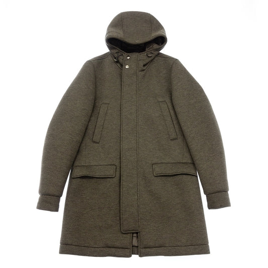 Very good condition◆Herno Resort Line Hooded Coat PA025UR-12400 18AW Winter Scuba Hooded Padded Men's Gray Size 44 HERNO RESORT LINE [AFB6] 
