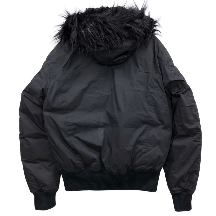 美品◆ディーゼル N-3B フライトジャケット ブルゾン ブラック メンズ L DIESEL 【AFA12】