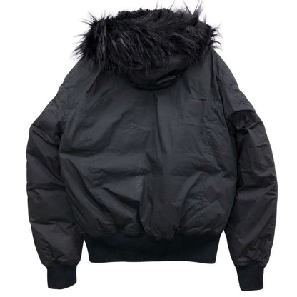美品◆ディーゼル N-3B フライトジャケット ブルゾン ブラック メンズ L DIESEL 【AFA12】