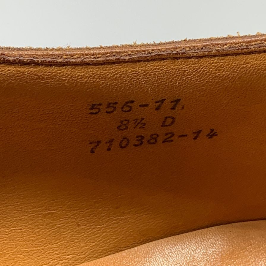 ジェイエムウエストン レザーシューズ 556-11 スウェード プレーントゥ 旧旧ロゴ ブラウン メンズ サイズ8.5D J.M.Weston スエードシューズ 約27.0cm【LA】【中古】