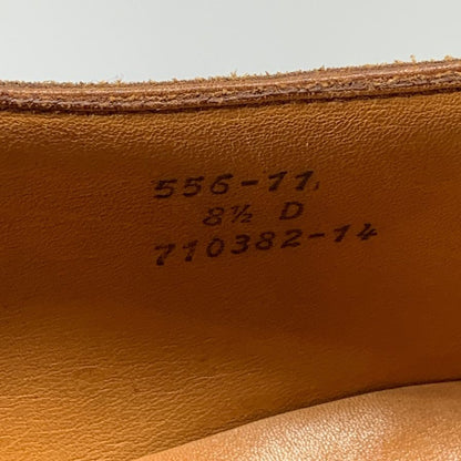 ジェイエムウエストン レザーシューズ 556-11 スウェード プレーントゥ 旧旧ロゴ ブラウン メンズ サイズ8.5D J.M.Weston スエードシューズ 約27.0cm【LA】【中古】