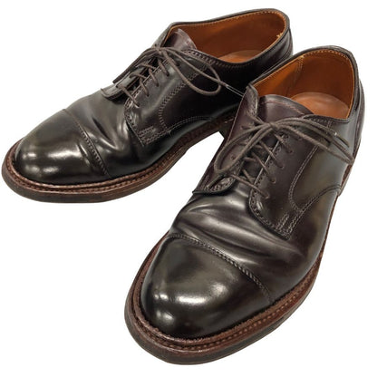 オールデン ブローグ別注 D85160 外羽根 キャップトゥ― コードバン メンズ サイズ US6 ダークブラウン  ALDEN ビジネスシューズ 約24.0cm【LA】【中古】