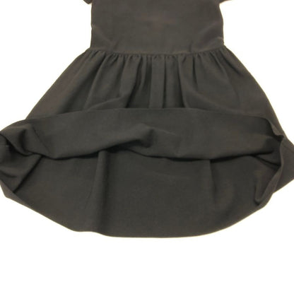 美品◆ルネ ワンピース 半袖 レーヨン フレア 6622510 ブラック レディース サイズ38 Rene 【AFB4】