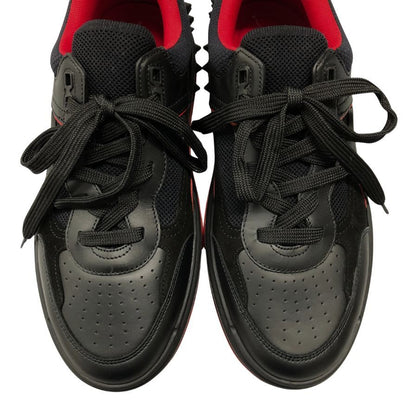 クリスチャンルブタン 23AW ローカットスニーカー アストロルビ スパイクスタッズ ブラック×レッド サイズ40 CHRISTIAN LOUBOUTIN 約24.5cm【AFC35】