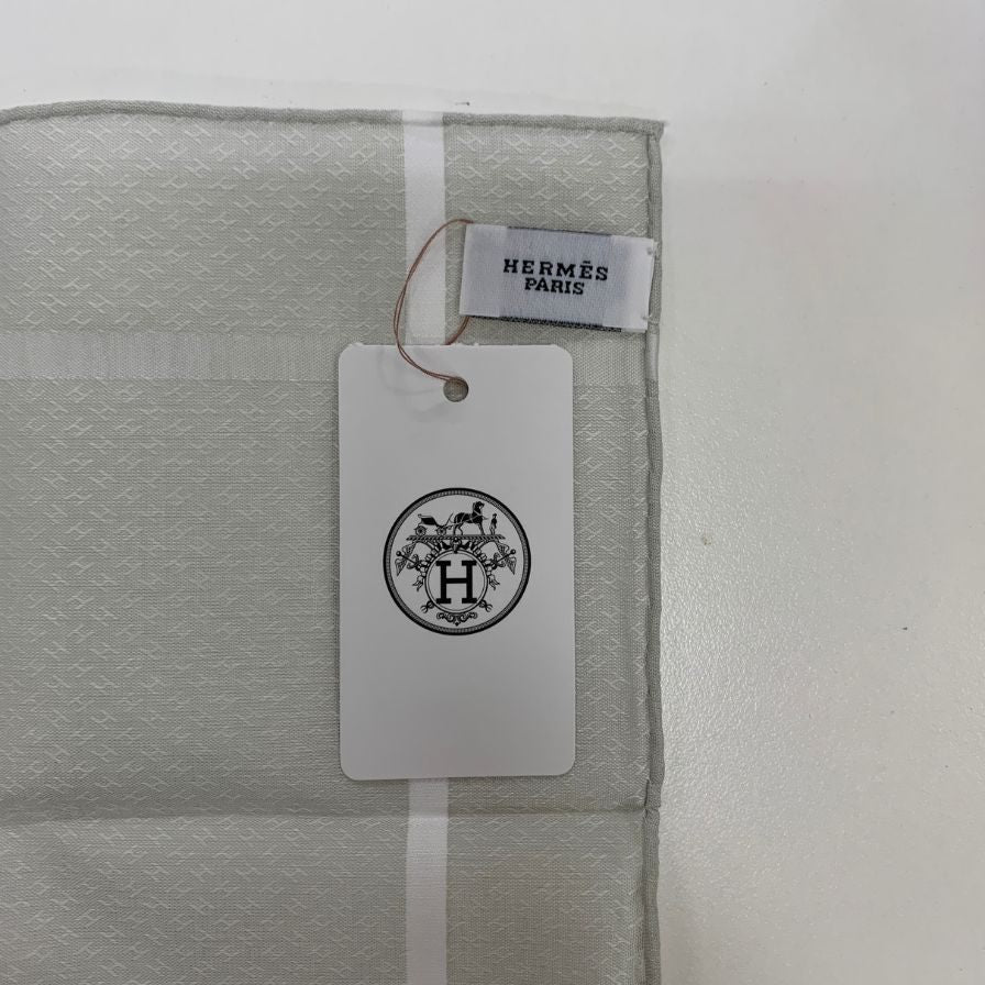 エルメス ハンカチ コットン100% レディース グレー系  HERMES【AFI13】【中古】