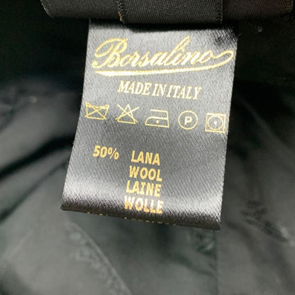 ボルサリーノ ハンチング帽子 ウール混 イタリア製 メンズ サイズ59cm ブラウン Borsalino