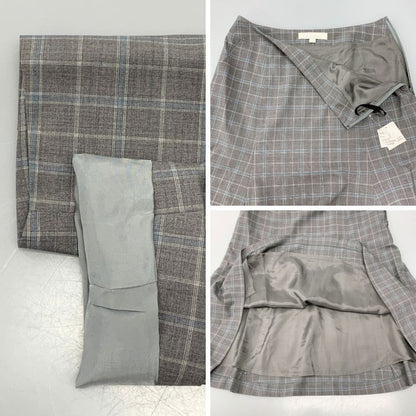 ブルックスブラザーズ スーツ セットアップ ニューヨーク チェック  レディース サイズ4 グレー BROOKS BROTHERS【AFB41】