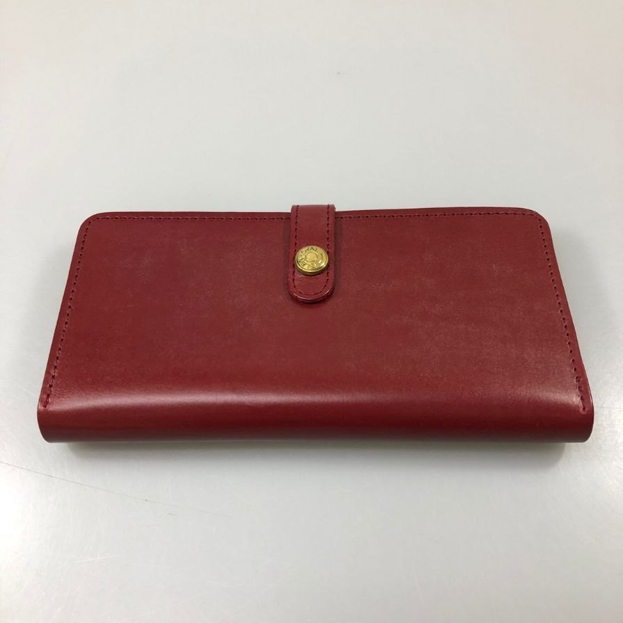 グレンロイヤル 長財布 ラウンドジップ ブライドルレザー レッド GLENROYAL【AFI1】