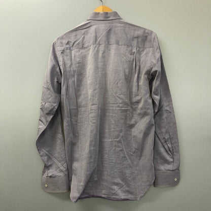 極美品◆ジョルジオアルマーニ 長袖シャツ コットン パープル メンズ サイズ37 GIORGIO ARMANI 【AFB26】