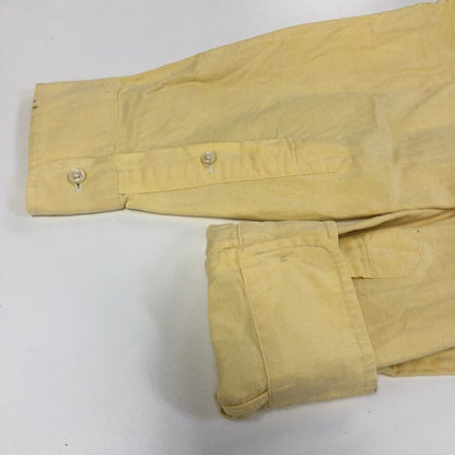 美品◆ラルフローレン ボタンダウンシャツ 90S YARMOUTH 刺繍 イエロー メンズ サイズ16 1/2 Ralph Lauren 【AFB6】