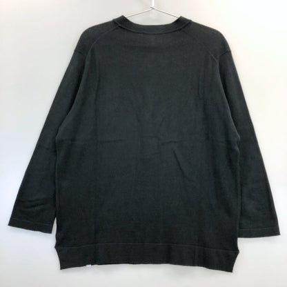 新品同様◆ジョンスメドレー ヘンリーネックニット 七分丈 30G ブラック  JOHN SMEDLEY 【AFB32】