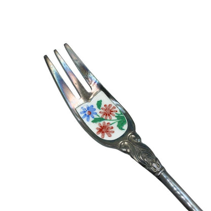 ジェムライト ブライトリンデン フォークセット シルバー 花柄 GEMLIGHT【AFI26】【中古】