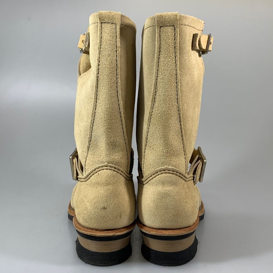 レッドウィング エンジニアブーツ スエード 8268 メンズ US7D ベージュ REDWING 約25.0cm【AFI30】