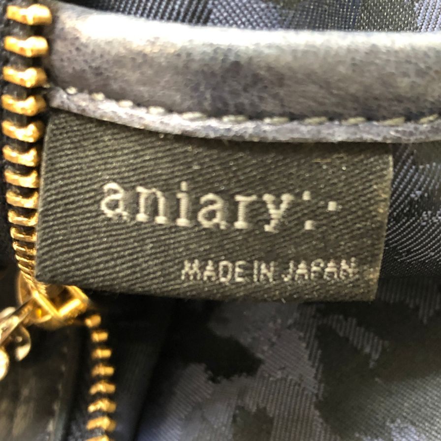 アニアリ ボディバッグ アンティークレザー ブルー ANIARY【AFE9】