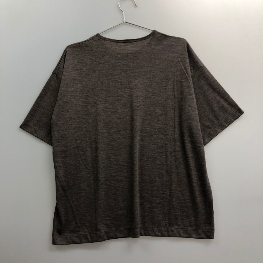 美品◆キャッシュ＆バルバ Tシャツ カシミヤ想定 サイズ不明 グレー メンズ cash & barba 【AFB27】