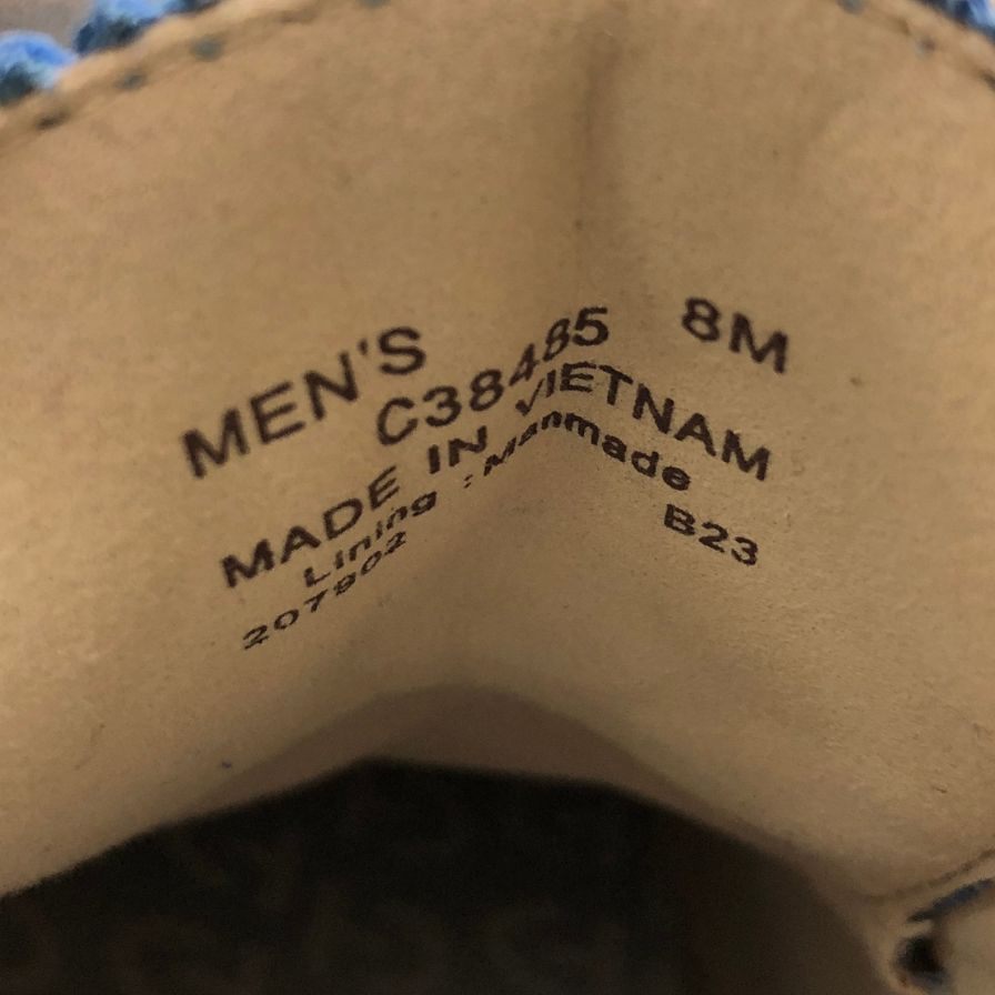 コールハーン レザーシューズ C38485 オリジナルグランドリマスタードロングウィングオックスフォード サイズ8 ブルー系 メンズ COLE HAAN 約26.5cm【AFC5】