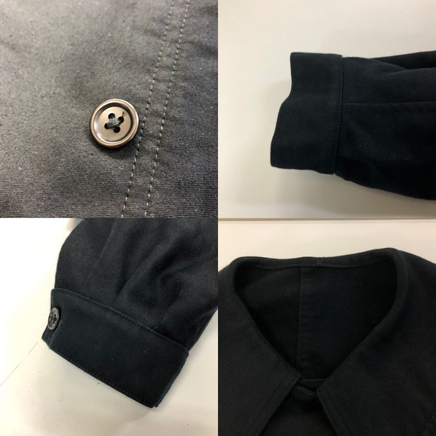 美品◆アナトミカ ル メートル ド トゥース コットン リファー ダブル ジャケット  メンズ サイズ 48 ブラック  ANATOMICA LE MAÎTRE DE TOUS 【AFF21】