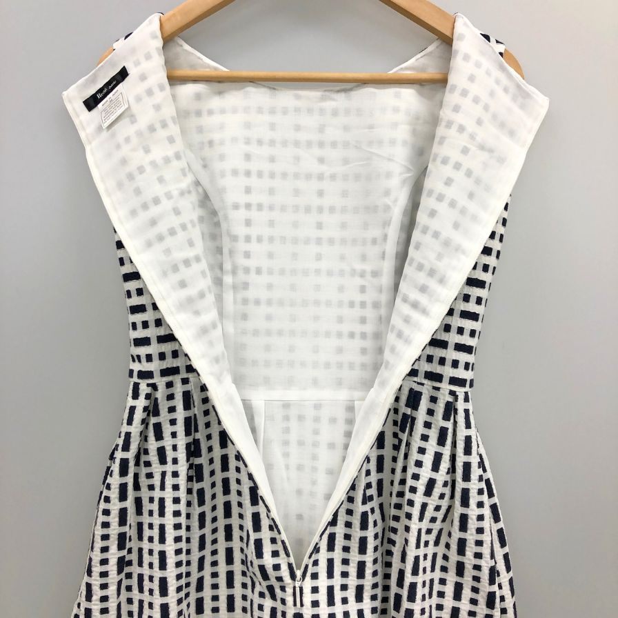 中古◆ルネ ベーシック ノースリーブ ワンピース 5626060 レディース サイズ34 チェック Rene basic 【AFB23】