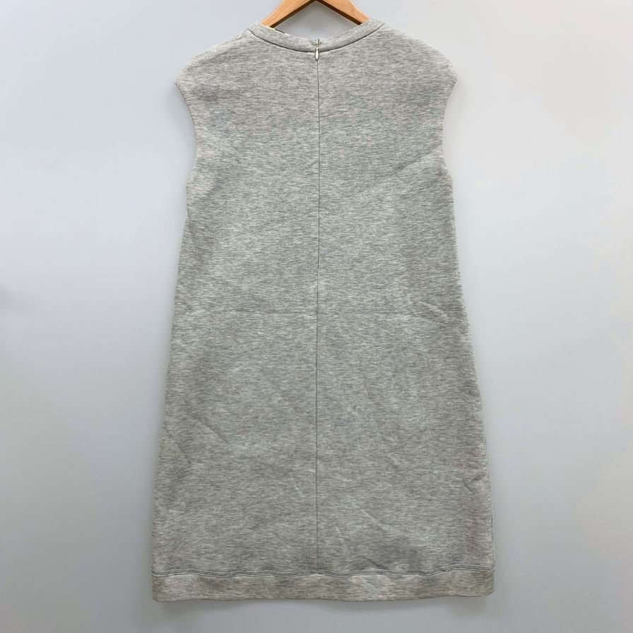 美品◆エムエスジーエム ノースリーブ ワンピース パイナップル刺繍 レディース サイズ38 グレー MSGM 【AFB19】