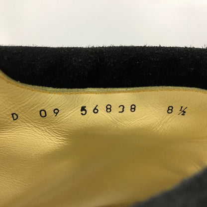 バルマン スウェード サイドジップブーツ ブラック サイズ8.5  BALMAIN 約26.5cm【AFC43】