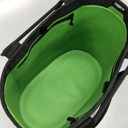 イエティ トートバッグ PVC 防水 手持ち バッグ 2トーン ブラック グリーン YETI CAMINO 35【AFE8】