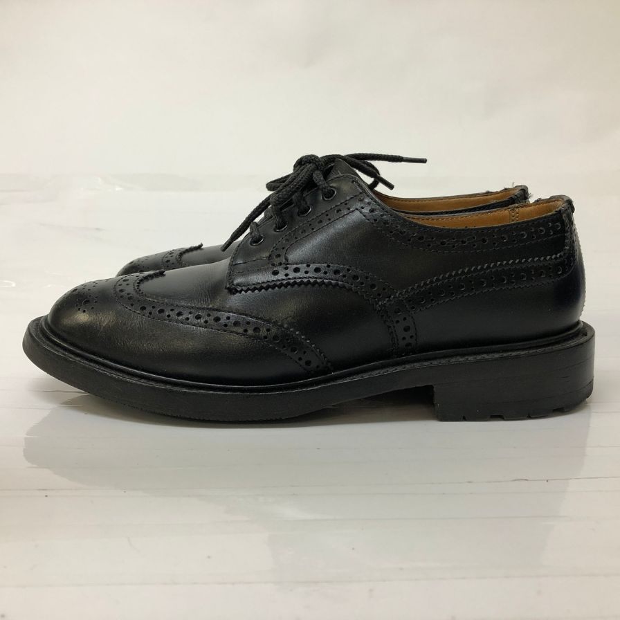 トリッカーズ L5679 アン ウイングチップ カーフ ブラック UK5 レディース Tricker's ANNE 約22.5cm【AFD1】