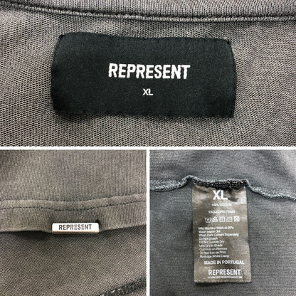 美品◆リプレゼント Tシャツ ダイナソー メンズ サイズXL ブラック REPRESENT 【AFB24】