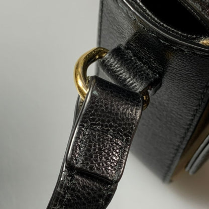 バーバリー ショルダーバッグ ノバチェック キャンバス レザー ブラウン ブラック BURBERRY HAMPSHIRE【AFE3】